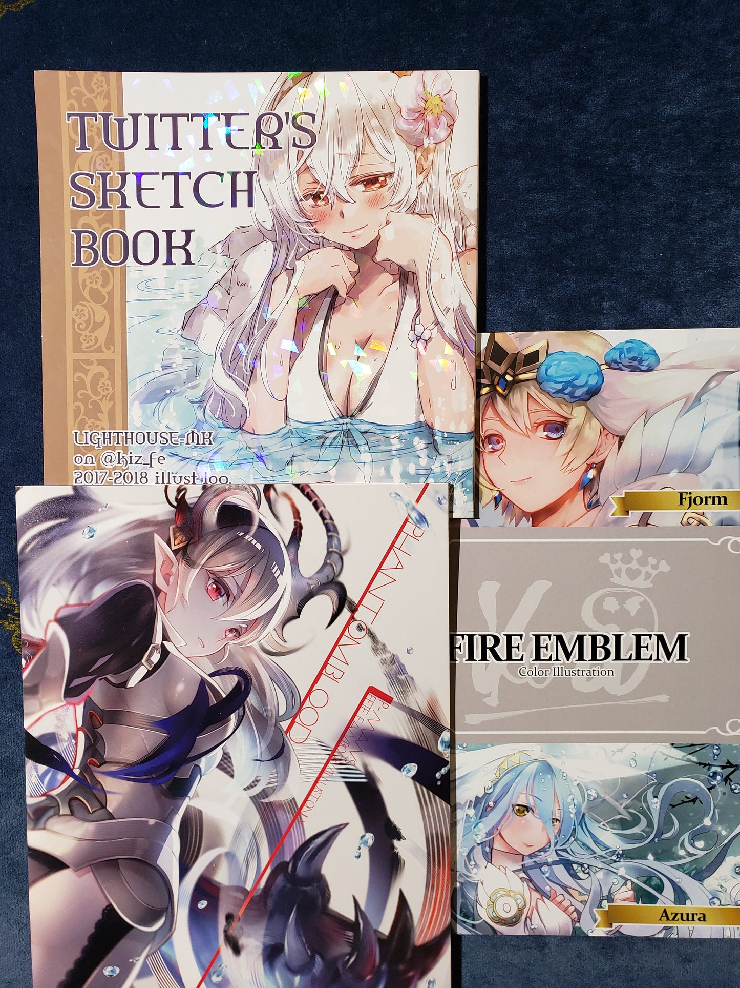 3x Color doujin art book set - K