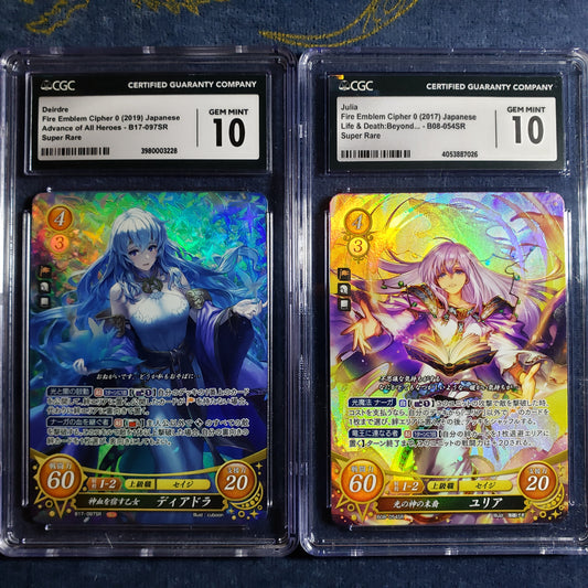 Deirdre / Julia SR CGC Gem Mint 10 graded Cipher card set