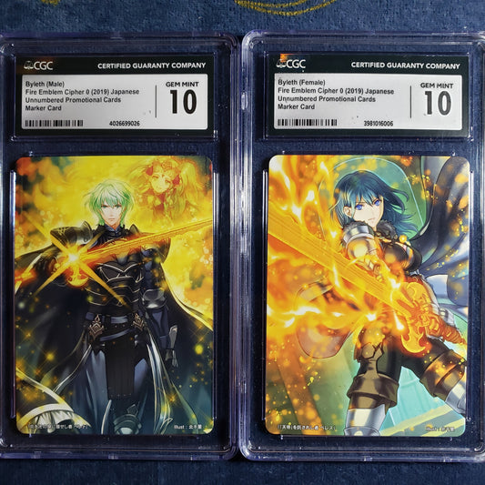 Byleth M/F Marker promo CGC Gem Mint 10 graded Cipher card set