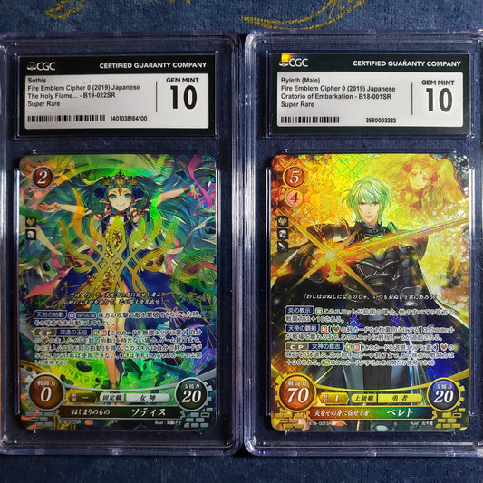 Sothis / Byleth M SR CGC Gem Mint 10 graded Cipher card set