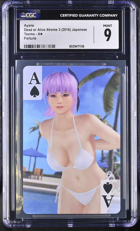 Playing Cards Japanese Ayane A¨ 2016 Dead or Alive Xtreme 3 Fortune CGC 9