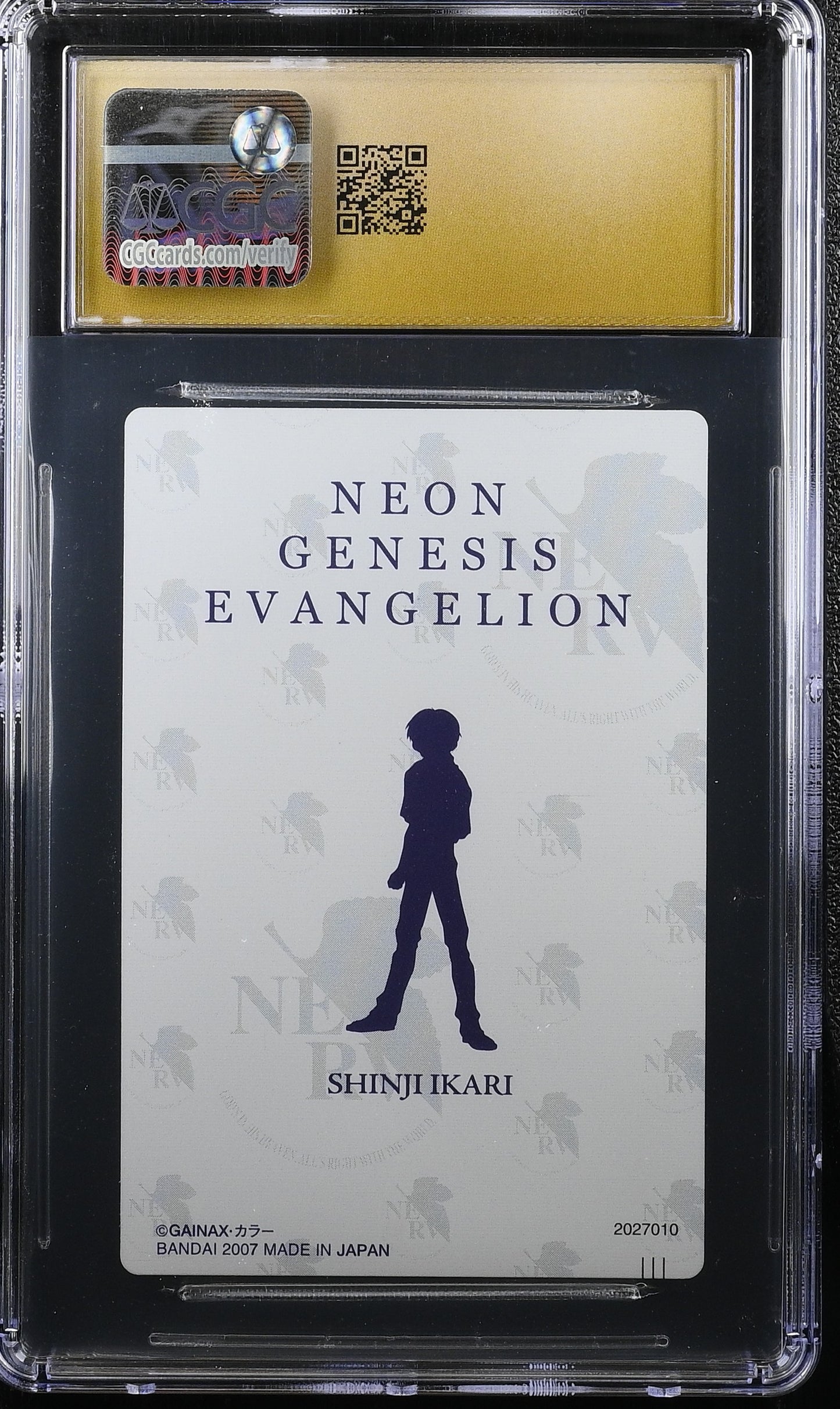 Misato & Shinji SP-03 Evangelion Bandai Wafer CGC PRISTINE 10
