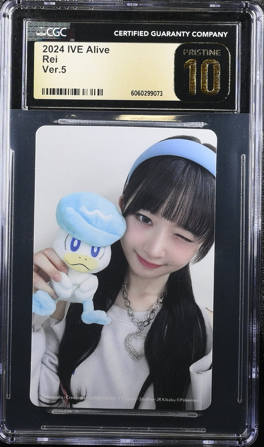 Rei IVE Alive Pokemon Quaxly - PRISTINE CGC 10