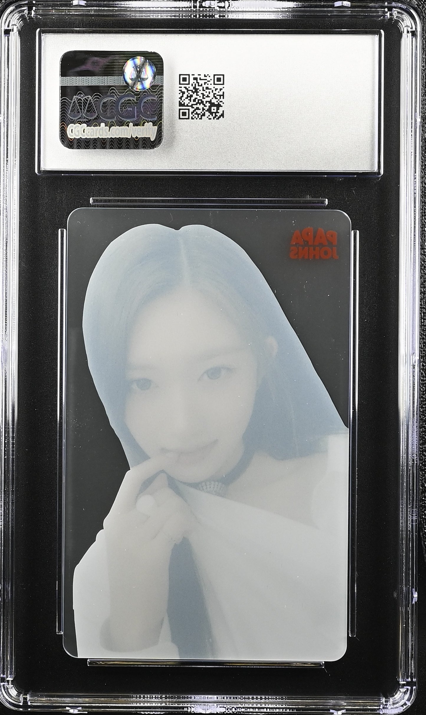 Leeseo IVE Papa Johns Clear card - CGC 10