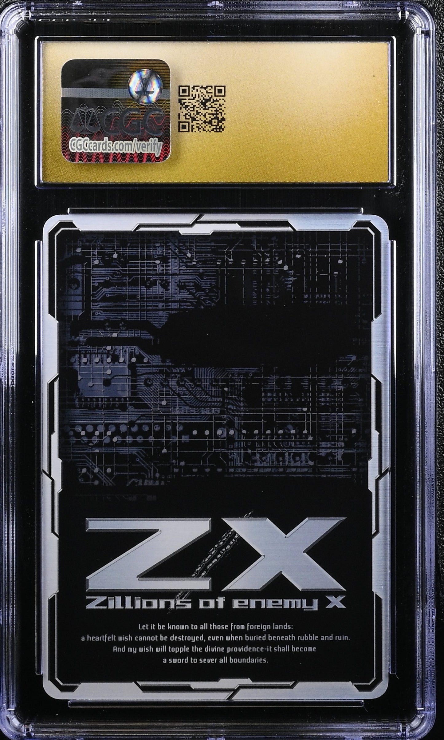 Zillions of enemy X Z/X Morning Routine Hastu Inochi E50-004 CGC 10 PRISTINE