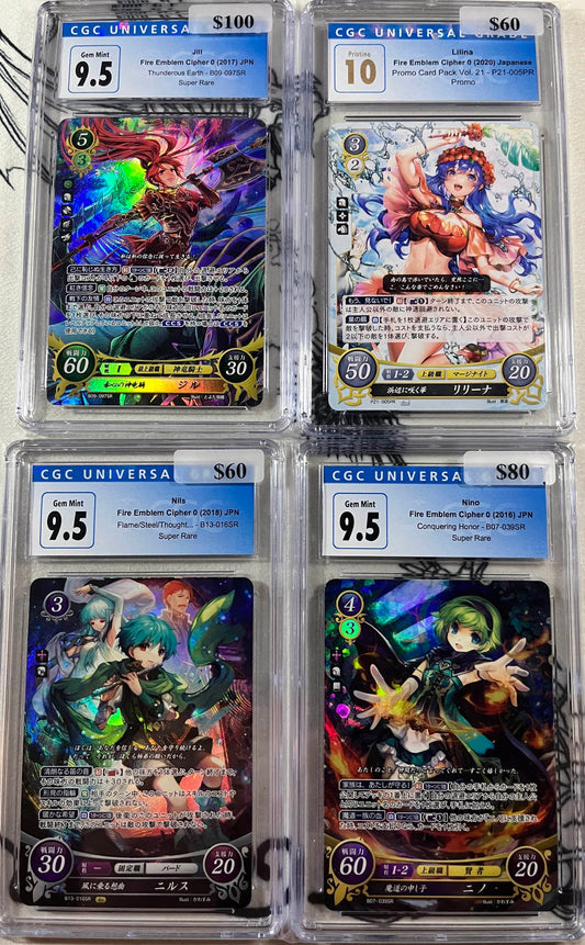 *Pending sale please do not buy - Fire Emblem Cipher CGC card lot L5