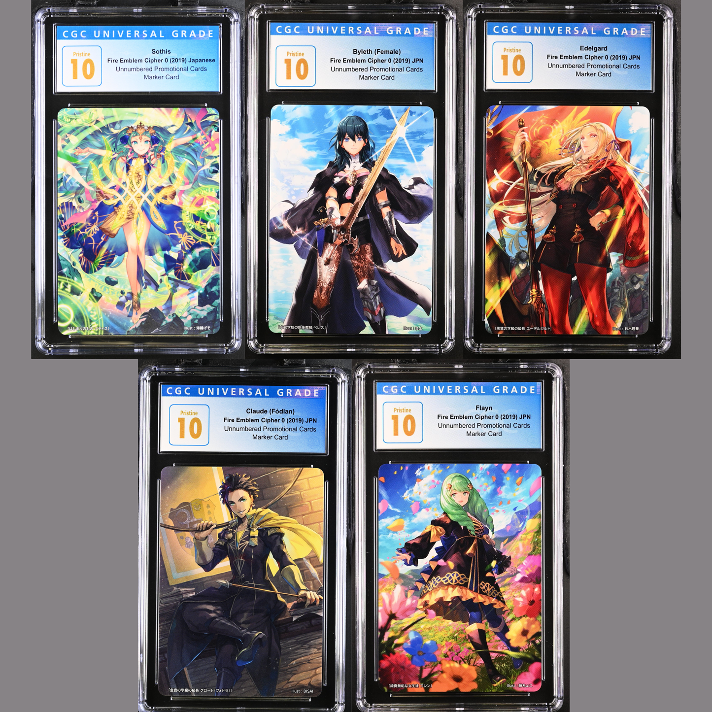 *Pending sale please do not buy - Fire Emblem Cipher CGC card lot K2