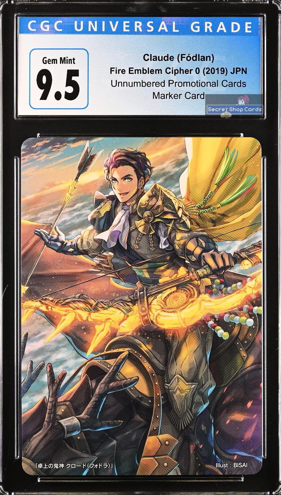 Claude C97 Pink Box Marker Card - CGC 9.5