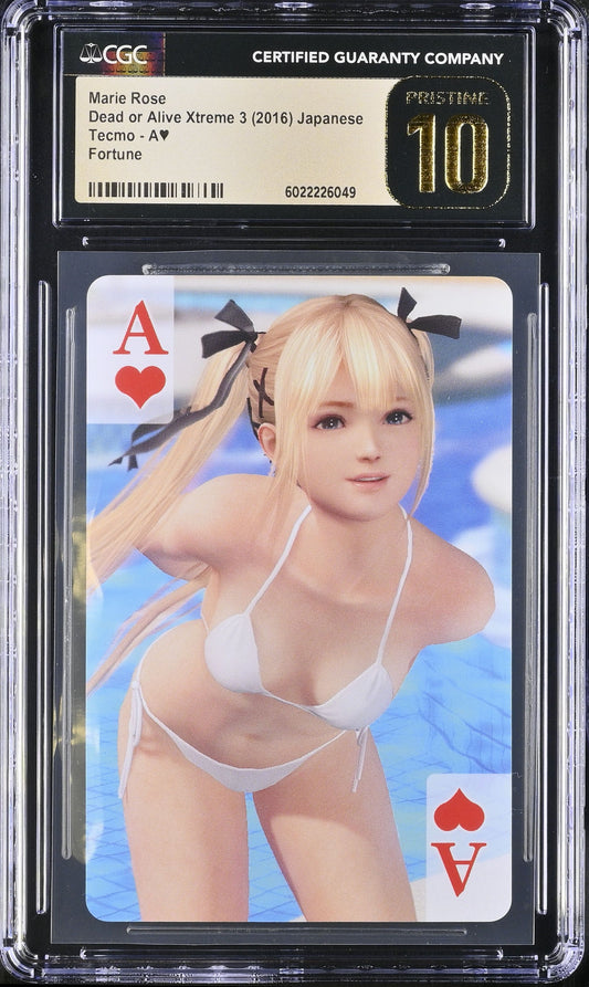 Playing Cards Japanese Marie Rose A§ 2016 Dead or Alive Xtreme 3 Fortune CGC 10 PRISTINE