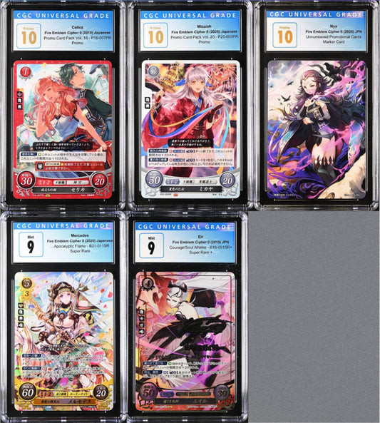 *Pending sale please do not buy - Fire Emblem Cipher CGC card lot L6