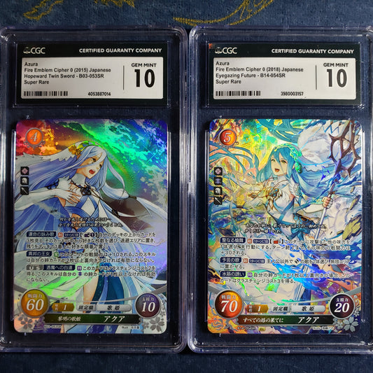 Azura SR CGC Gem Mint 10 graded Cipher card set