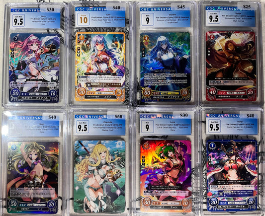 *Pending sale please do not buy - Fire Emblem Cipher CGC card lot L3