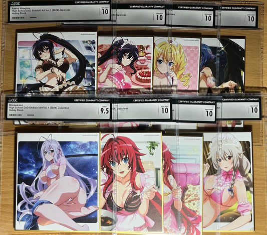 8x High School DxD Vol. 1/2 Shikishi CGC 10 / CGC 9.5 ROSSWEISSE